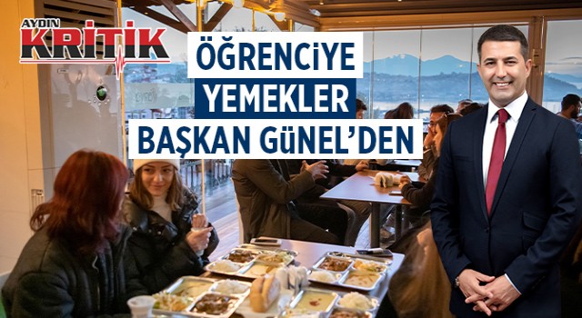 Öğrenciye yemekler Başkan Günel'den