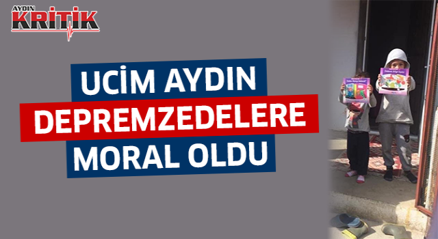 Ucim Aydın, depremzedelere moral oldu