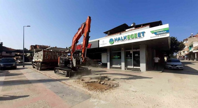 Germencik’te Lozan Caddesi yenileniyor