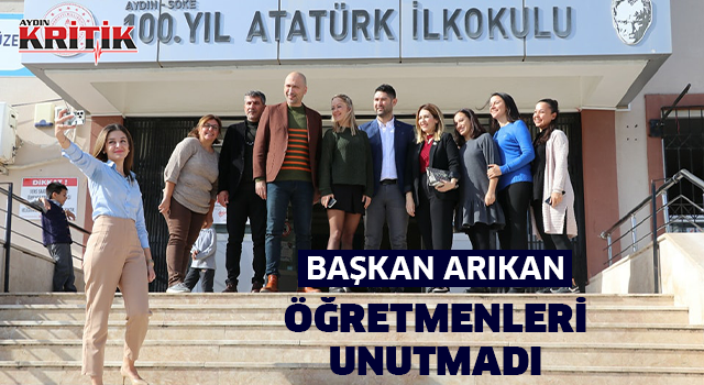 Başkan Arıkan, Öğretmenleri unutmadı