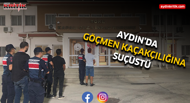 Aydın'da göçmen kaçakçılığına suçüstü