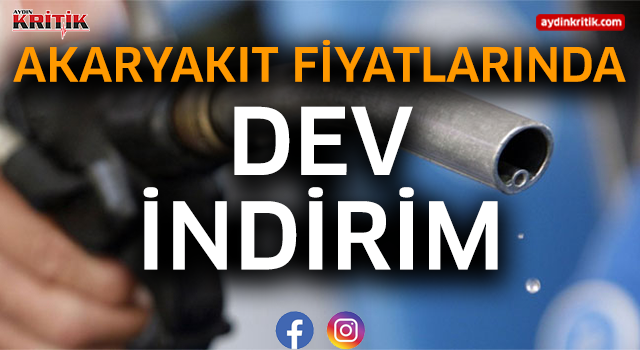 Akaryakıt fiyatlarında dev indirim