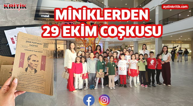 Miniklerden 29 Ekim Coşkusu