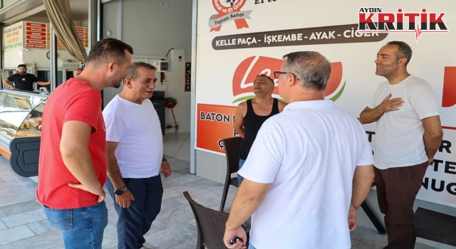 Efeler Belediye Başkanı Anıl Yetişkin Gıda Çarşısı Esnafını Ziyaret Etti