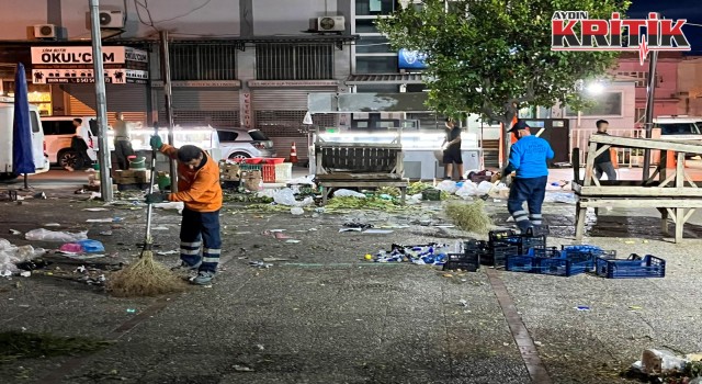 Efeler’de semt pazarlarına detaylı temizlik