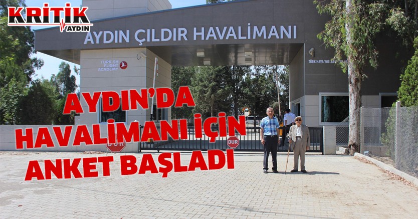 Aydın'da havalimanı için anket başladı