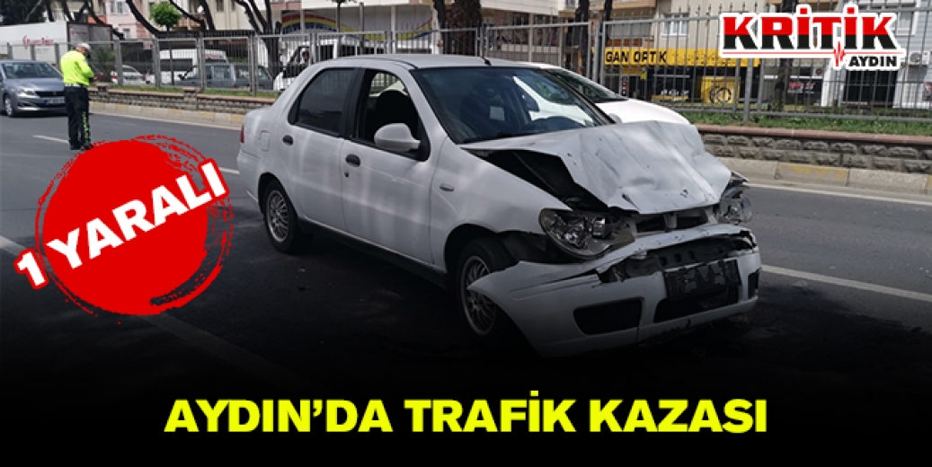 Aydın'da trafik kazası 1 yaralı