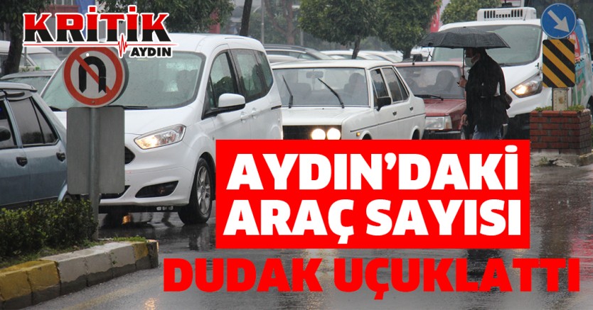 Aydın'daki araç sayısı dudak uçuklattı