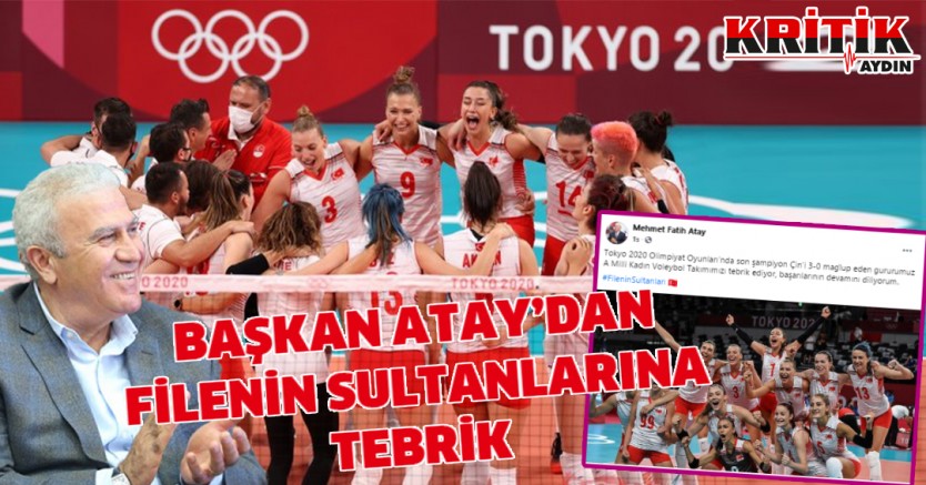 Başkan Atay'dan filenin sultanlarına tebrik