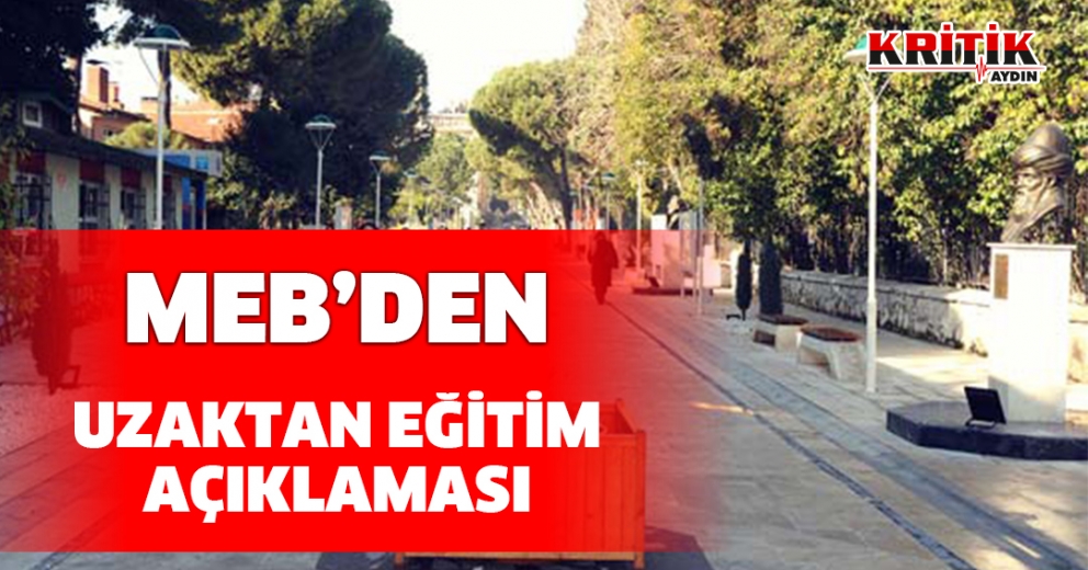 MEB'den uzaktan eğitim açıklaması