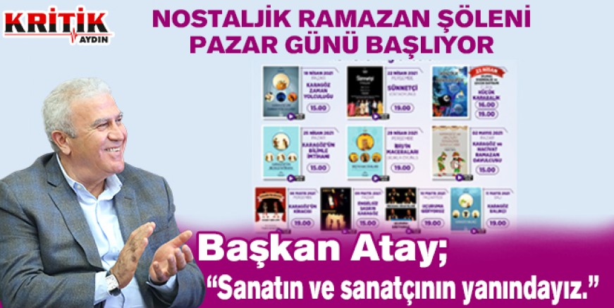 Ramazan şöleni pazar günü başlıyor