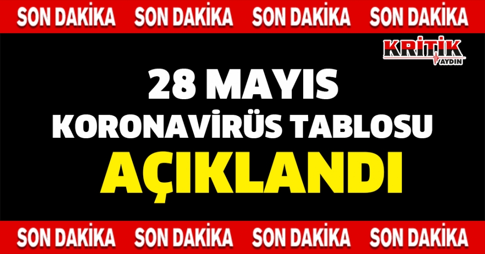 Türkiye'de 28 Mayıs günü koronavirüs nedeniyle 164 kişi vefat etti, 7 bin 773 yeni vaka 