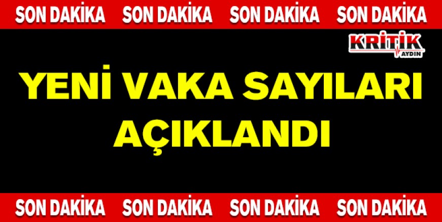 Yeni vaka sayıları açıklandı