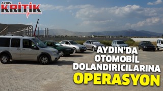 Aydın'da otomobil dolandırıcılarına operasyon