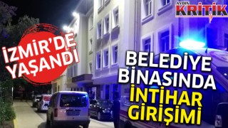 Belediye binasında intihar girişimi