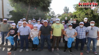 Dünya temizlik gününde Efeler bürokratları Efeler'i temizledi