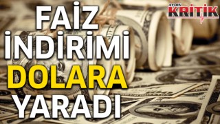 Faiz indirimi dolara yaradı