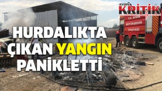 Hurdalıkta çıkan yangın panikletti