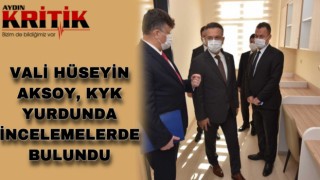 Vali Hüseyin Aksoy, KYK yurdunda incelemelerde bulundu