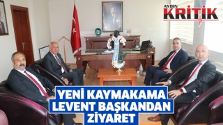 Yeni kaymakama Levent başkandan ziyaret