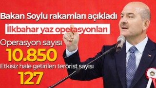 Bakan Soylu rakamları açıkladı: 127 terörist etkisiz hale getirildi