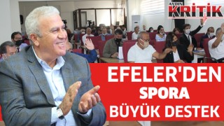 Efeler'den spora büyük destek