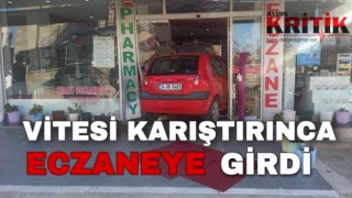 Vitesi karıştırınca, eczaneye girdi