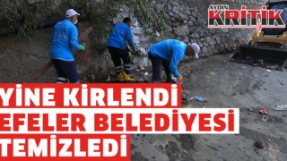 Yine kirlendi Efeler Belediyesi temizledi