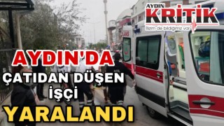 Aydın'da çatıdan düşen işçi yaralandı