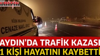 Aydın’da trafik kazası 1 kişi hayatını kaybetti