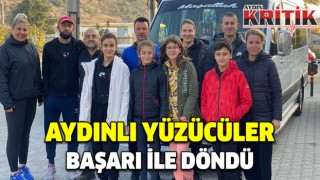 Aydınlı yüzücüler başarı ile döndü