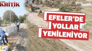 Efeler Belediyesi Umurlu’da yol yenileme çalışmalarını sürdürüyor