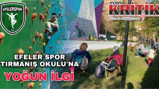 Efeler Spor Tırmanış Okulu’na yoğun ilgi