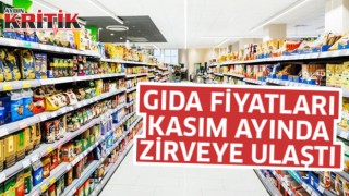 Gıda fiyatları Kasım ayında zirveye ulaştı