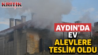 Aydın'da ev alevlere teslim oldu