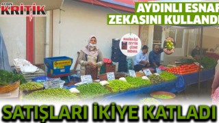 Aydınlı esnaf zekasını kullandı satışları ikiye katladı