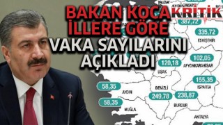 Bakan Koca illere göre vaka sayılarını açıkladı