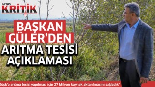 Başkan Güler'den arıtma tesisi açıklaması