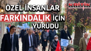 Özel insanlar farkındalık için yürüdü