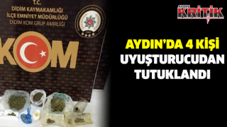 AYDIN’DA 4 KİŞİ UYUŞTURUCUDAN TUTUKLANDI