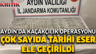 Aydın’da kaçakçılık operasyonu çok sayıda tarihi eser ele geçirildi