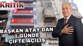 Başkan Atay’dan 1 günde çifte açılış