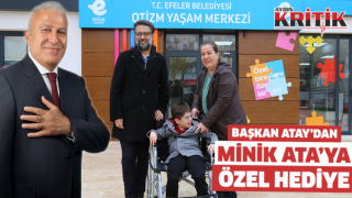 Başkan Atay'dan Minik Ata'ya Özel Hediye