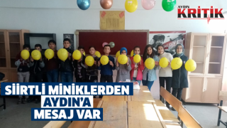 Siirtli miniklerden Aydın'a mesaj