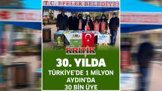 30. Yılda, Türkiye'de 1 Milyon Aydın'da 30 Bin Üye