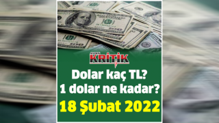 Dolar kaç TL? 1 dolar ne kadar? 18 Şubat 2022