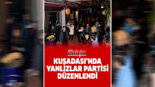 Kuşadası'nda yalnızlar partisi düzenlendi