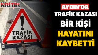 Aydın'da trafik kazası bir kişi hayatını kaybetti