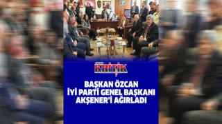 Başkan Özcan, İYİ Parti Genel Başkanı Akşener’i ağırladı