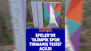 Efeler'de 'Olimpik Spor Tırmanış Tesisi' açıldı